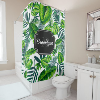 Tropical Pattern Shower Curtain