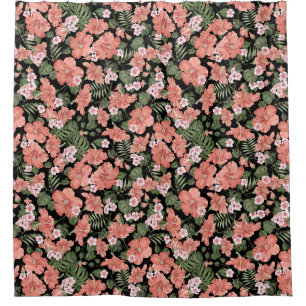 Tropical Pattern Shower Curtain