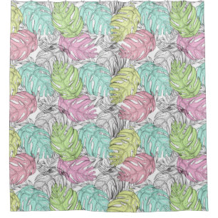 Tropical Pattern Shower Curtain