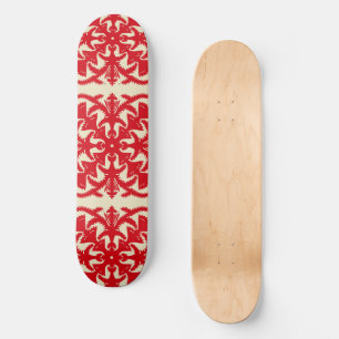 Tropical pattern skateboard