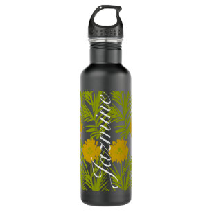 Tropical Pattern Yellow Florals 710 Ml Water Bottle
