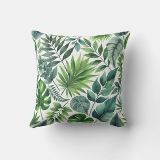 tropical patterns cushion
