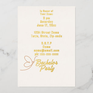 Tropical Peach Flowers Bachelor