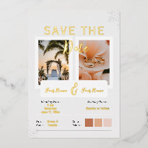 Tropical Peach Flowers Wedding 