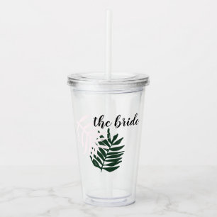 Tropical Personalised Acrylic Tumbler