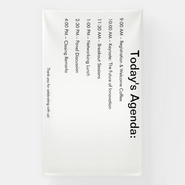 Tropical Personalised Event Decoration Banner (Vertical)