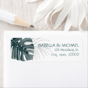 Tropical Personalised Wedding Address