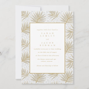Tropical Photo Beach Wedding  Invitation
