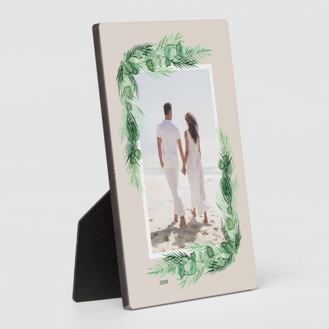 Tropical Picture Easel Back Frameless Photo  Plaque (Side)