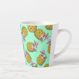 Tropical Piña Colada Pattern –Refreshing Summer Latte Mug