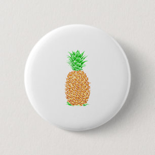 Tropical Pineapple 6 Cm Round Badge