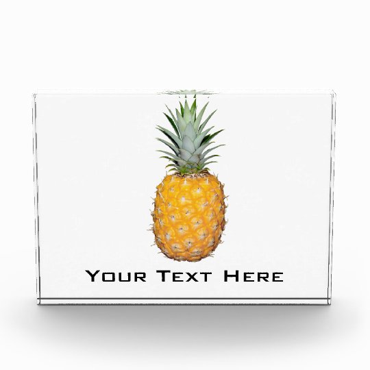 Tropical pineapple award Zazzle.co.uk