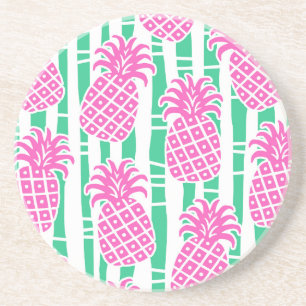 Tropical Pineapple Bamboo Coaster
