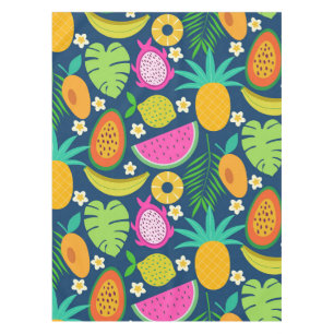 Tropical Pineapple Banana watermelon Fruits Tablecloth
