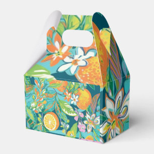 Tropical Pineapple Blue Favour Box