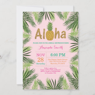 Tropical Pineapple Bridal Shower Invitation