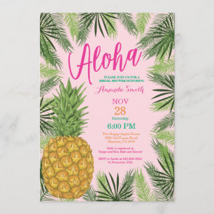Tropical Pineapple Bridal Shower Invitation