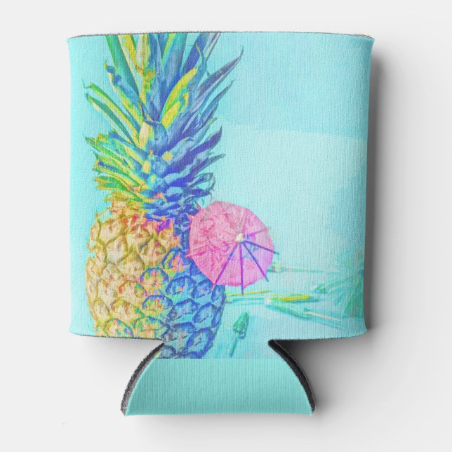 Tropical Pineapple Can Cooler (Front)