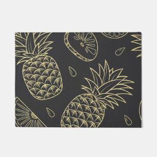 Tropical Pineapple Citrus Pattern Doormat