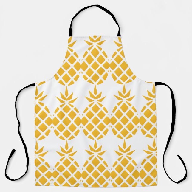 Tropical Pineapple Colour Editable Apron (Front)