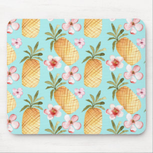 Tropical pineapple design mouse mat