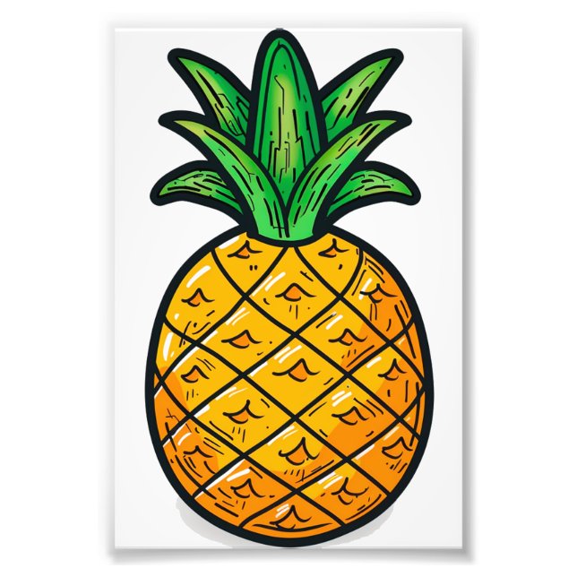 Tropical Pineapple: Flavour of Summer Photo Print (Front)