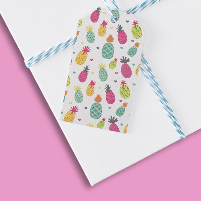 Tropical Pineapple Fruit Gift Tags (Creator Uploaded)