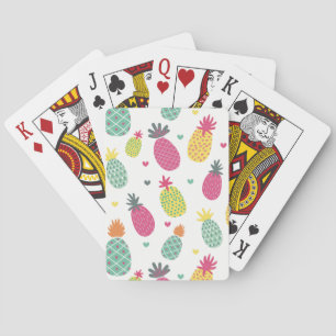 Tropical Pineapple Fruit pattern Playing Cards