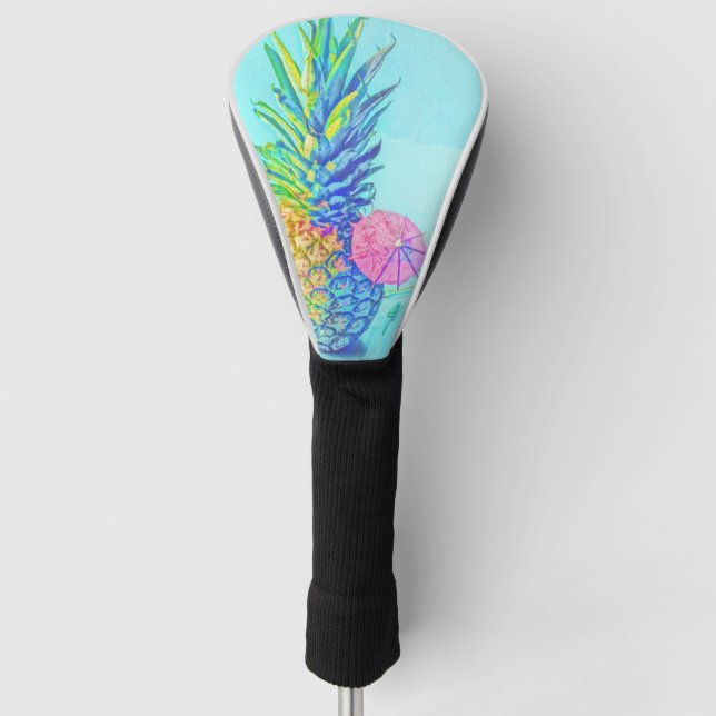 Tropical Pineapple Golf Head Cover (Front)