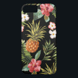 Tropical Pineapple Hibiscus Flowers iphone Cover<br><div class="desc">Protect your iphone 6 with our pineapple & tropical hibiscus flowers pattern case. Our tropical floral pattern has a transparent background making it possible for you to change the colour. Just click on customise and use the eyedropper tool to pick a colour.</div>