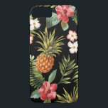 Tropical Pineapple Hibiscus Flowers iphone Cover<br><div class="desc">Protect your iphone 6 with our pineapple & tropical hibiscus flowers pattern case. Our tropical floral pattern has a transparent background making it possible for you to change the colour. Just click on customise and use the eyedropper tool to pick a colour.</div>