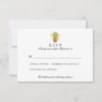 Tropical Pineapple | Island Watercolor Wedding