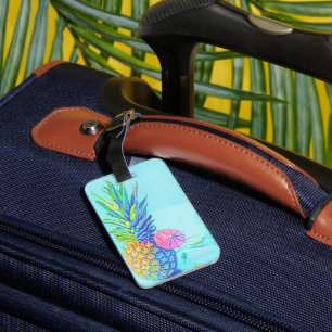 Tropical Pineapple Luggage Tag