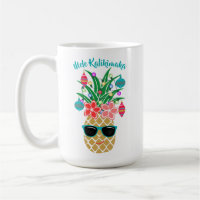 Tropical Pineapple Mele Kalikimaka Christmas