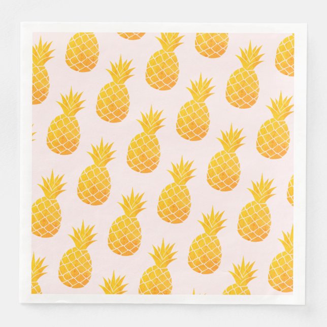 Tropical Pineapple Napkin (Front)