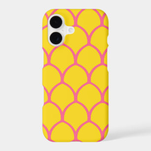 Tropical Pineapple Pattern in Pink and Yellow