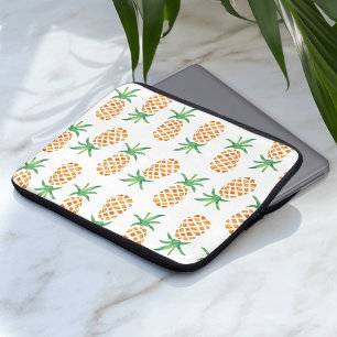 Tropical Pineapple Pattern Laptop Sleeve