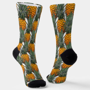 Tropical Pineapple Pattern  Socks