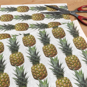 Tropical Pineapple Pattern Tissue Paper