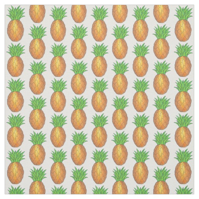 Tropical Pineapple Pineapples Fabric (Swatch)