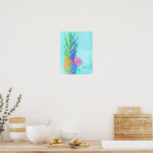 Tropical Pineapple Poster