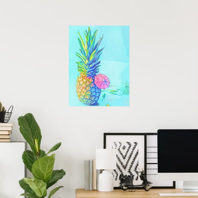 Tropical Pineapple Poster (Home Office)