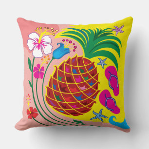 Tropical Pineapple Summer Cushion