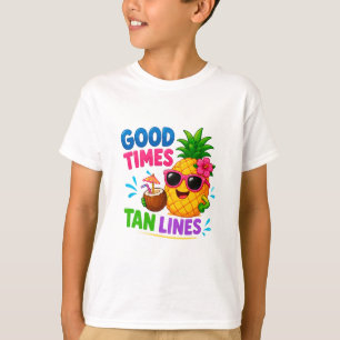 🍍 Tropical Pineapple Summer For Beach Kids 😎 T-Shirt