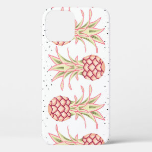 Tropical Pineapple Summer Seamless Print iPhone 12 Case