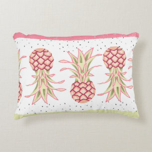 Tropical Pineapple Summer Seamless Print Decorative Cushion