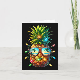 Tropical Pineapple Sungl Christmas Lights Xmas In Card
