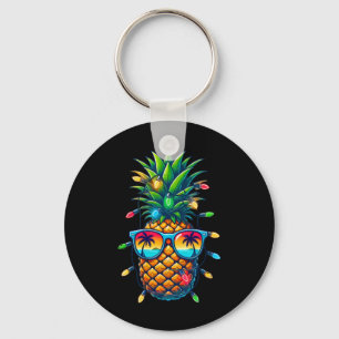 Tropical Pineapple Sungl Christmas Lights Xmas In Key Ring