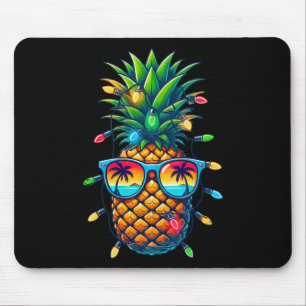 Tropical Pineapple Sungl Christmas Lights Xmas In Mouse Mat