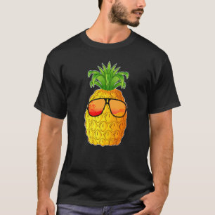 Tropical Pineapple Sunglasses Pineapple Ananas Pin T-Shirt